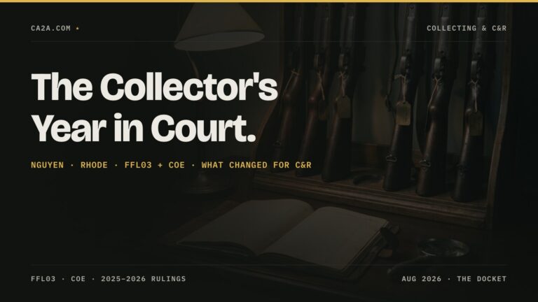 The Collector's Year in Court. Nguyen · Rhode · FFL03 + COE · What changed for C&R